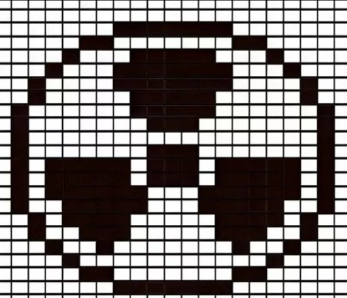 Рисование по клеточкам черно белое