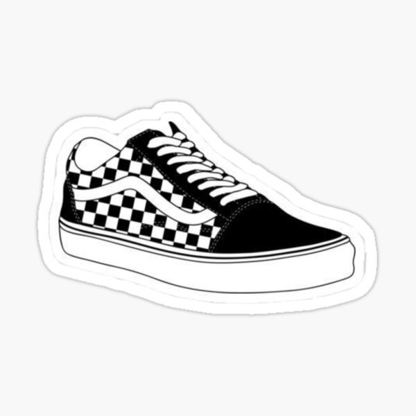 Кеды Ванс нарисовать