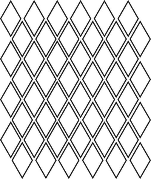 Трафарет ромбики