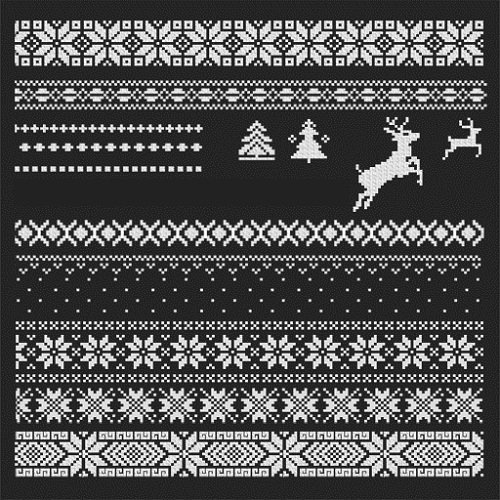 Скандинавский орнамент с оленями