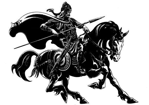 Всадник эскиз