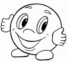 Колобок раскраска для детей 2-3 лет