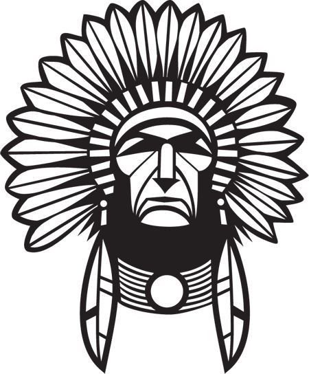 Вождь индейцев вектор