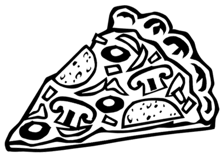 Кусок пиццы