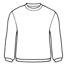 Трафарет свитера для рисования