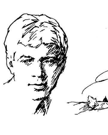 Портрет Есенина Графика