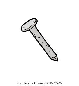 Забитый гвоздь вектор