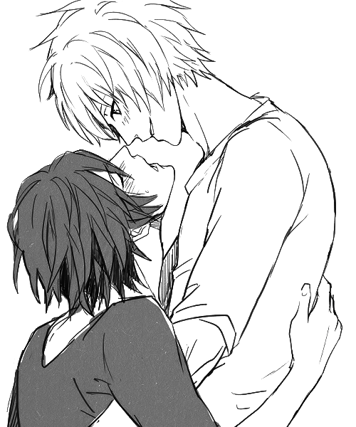 Яой чёрно белый