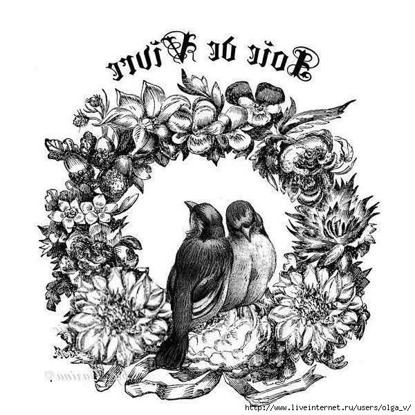 Монохром для декупажа