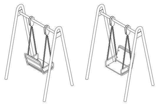 Качель сбоку