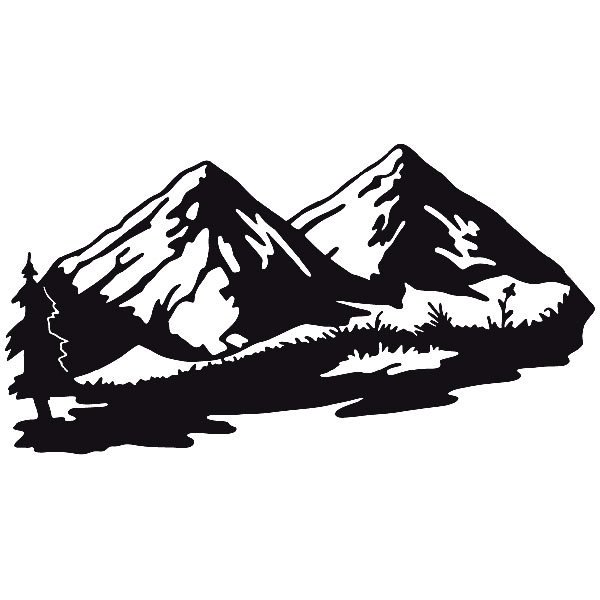 Гора Эльбрус силуэт