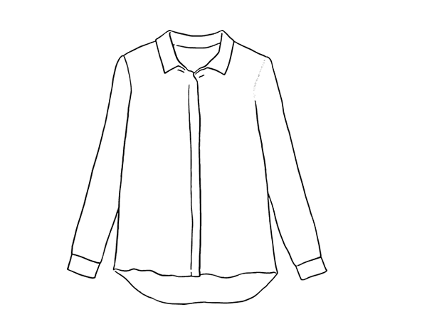 Рубашка раскраска для детей