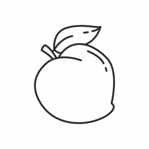 Персик контур