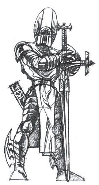 Рыцарь эскиз