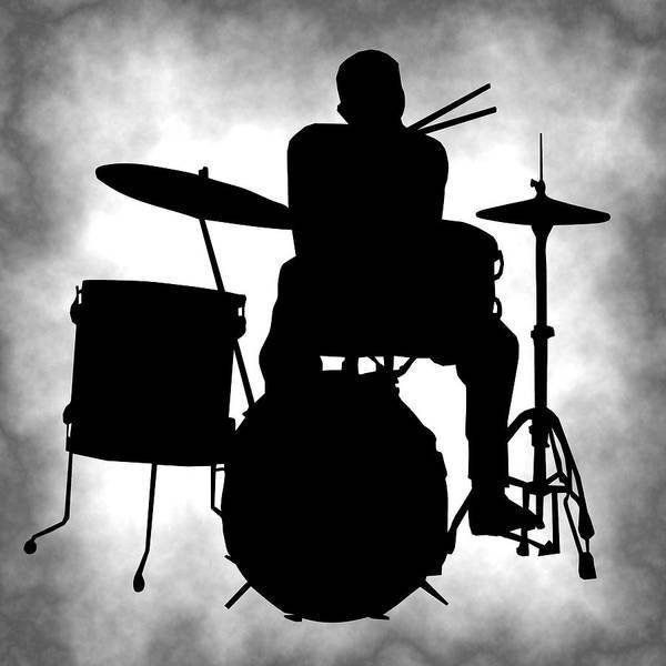 Силуэт барабанщика