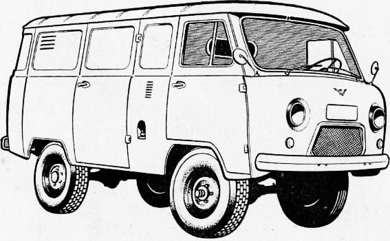 УАЗ 452 Буханка раскраска