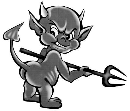 Чертик с вилами