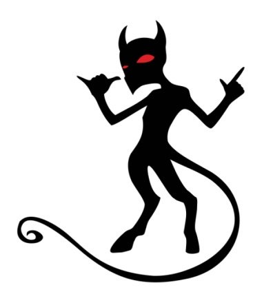 Трафарет чертика