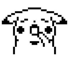 Пиксельные рисунки чб