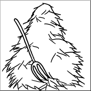 Сено раскраска для детей