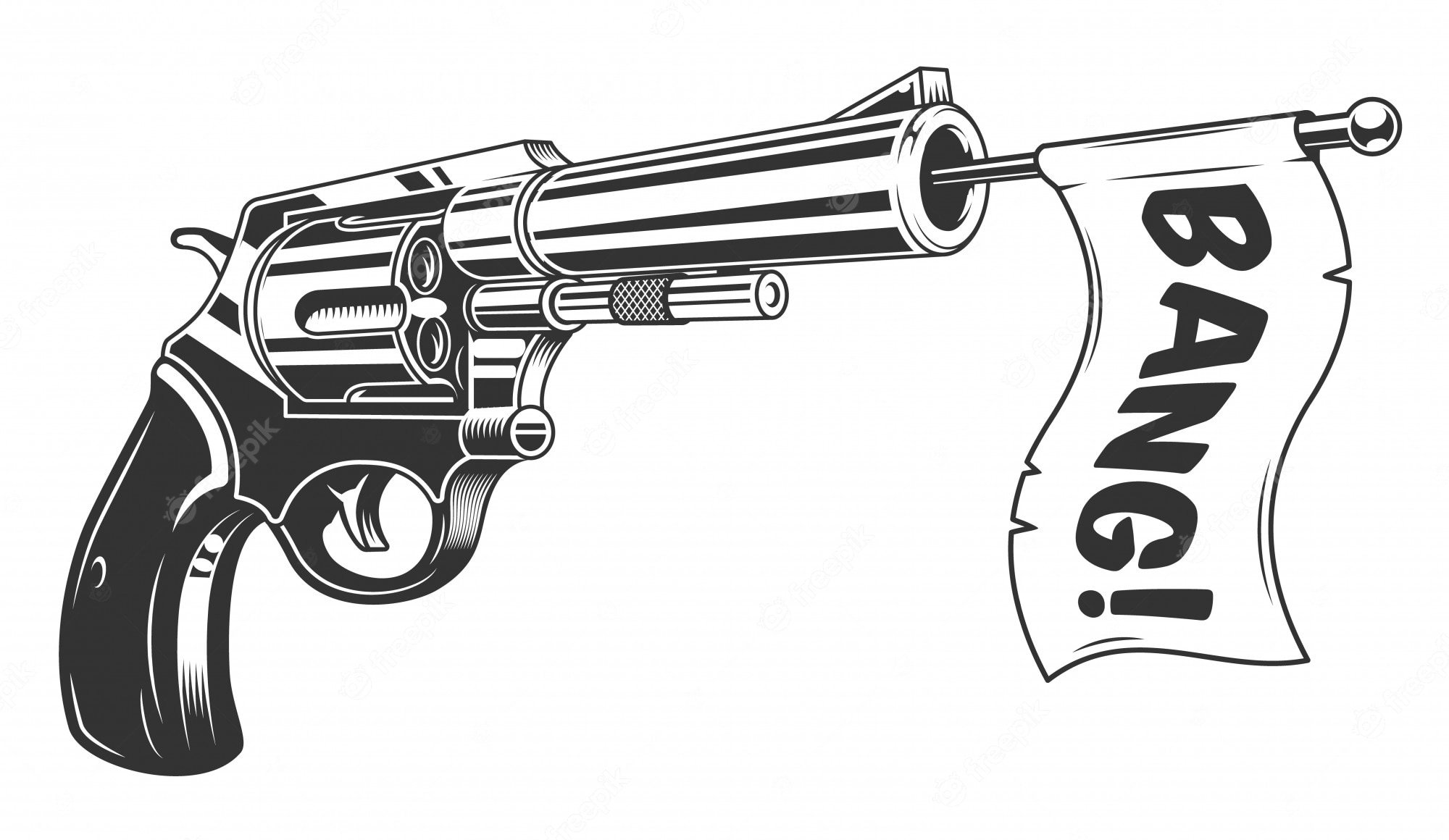 Револьвер с флажком
