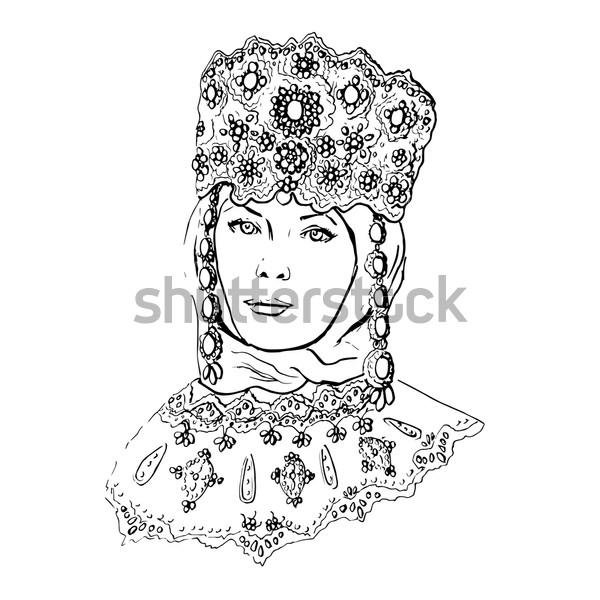 Декоративное рисование короны и кокошники