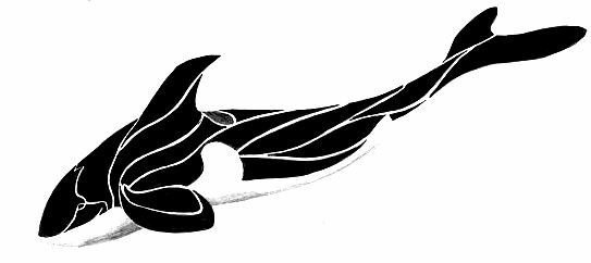 Графическая тату Касатка