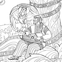 Герои оперы Садко раскраска