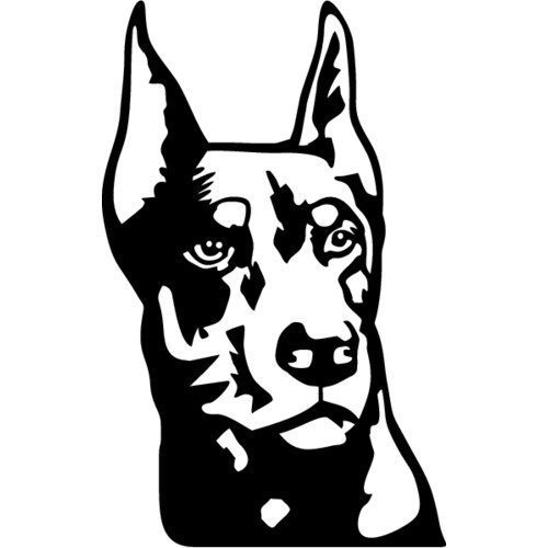 Доберман вектор