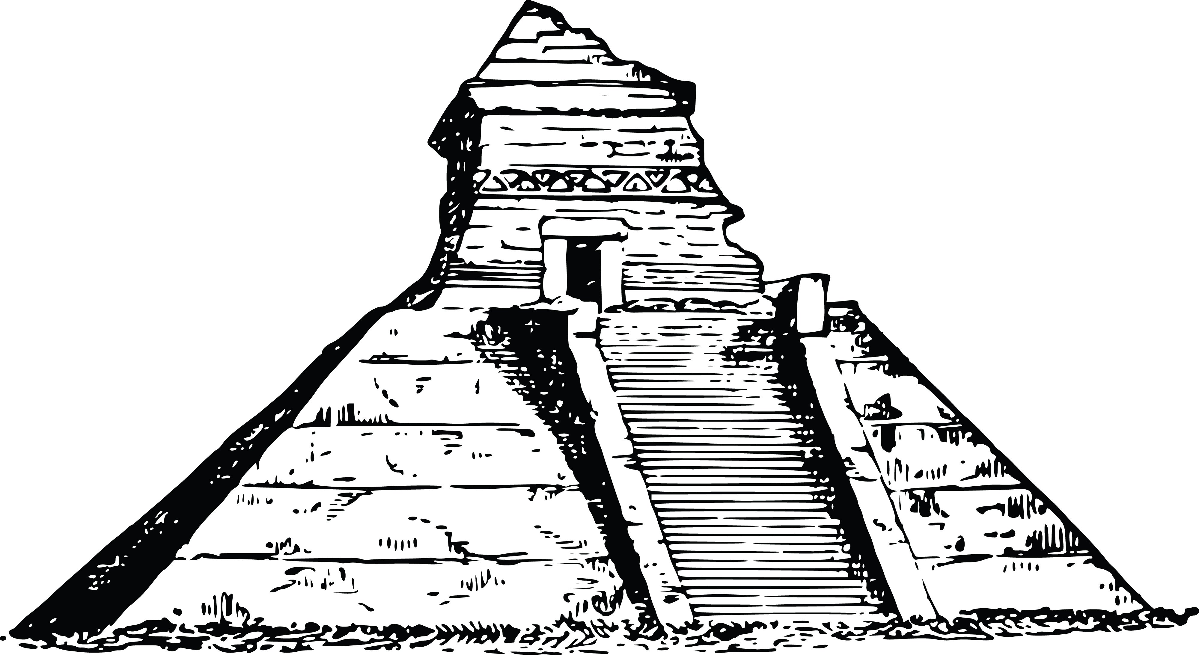 Пирамида Чичен ица рисунок
