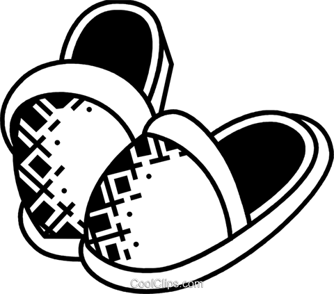 Раскраска тапочки