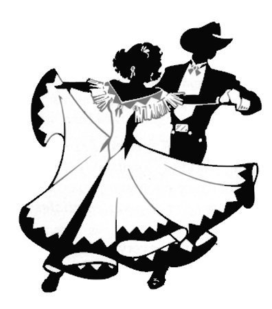 Силуэт танцующей пары 19 века