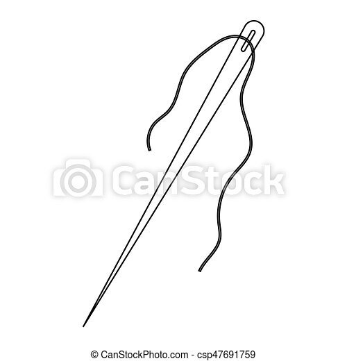 Иголка раскраска