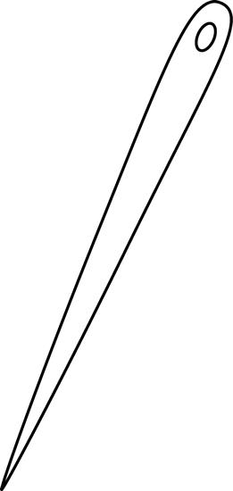 Иголка с ниткой вектор