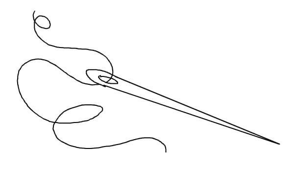 Игла рисунок черно белый (44 фото)