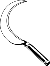 Серп раскраска для детей