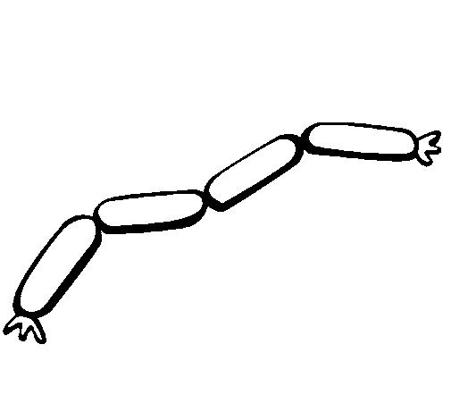 Сосиски раскраска для детей