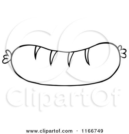 Трафарет сосиски
