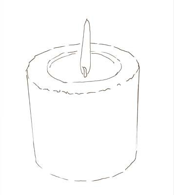 Рисование свечой