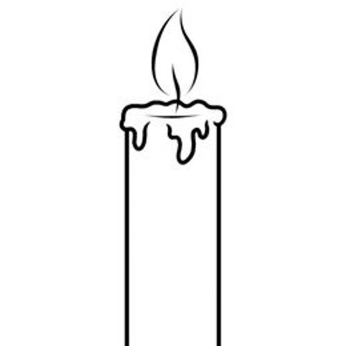 Свеча раскраска для детей