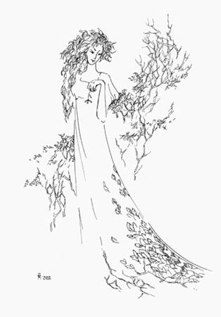 Образ осени раскраска