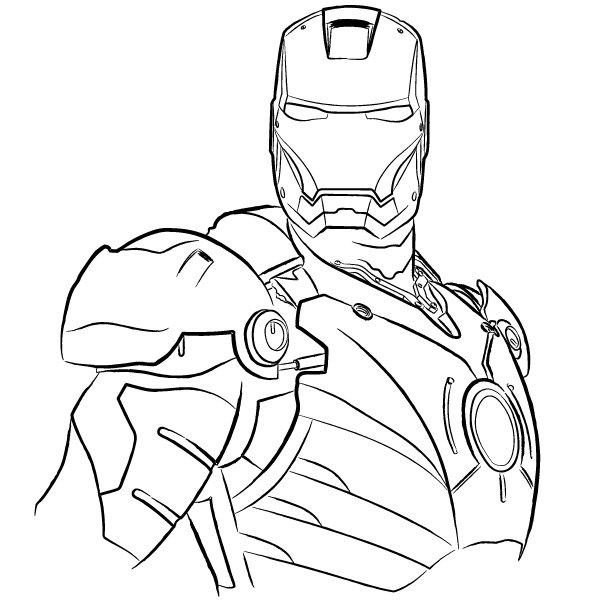 Раскраска ФОРТНАЙТ Железный человек