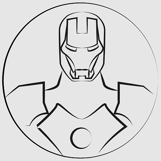 Железный человек контур