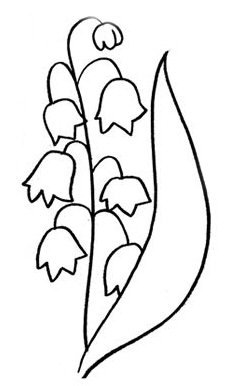 Колокольчик голубой раскраска