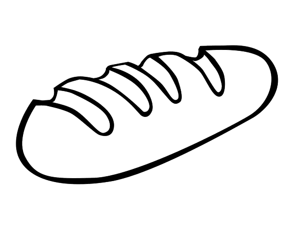 Раскраска хлеб