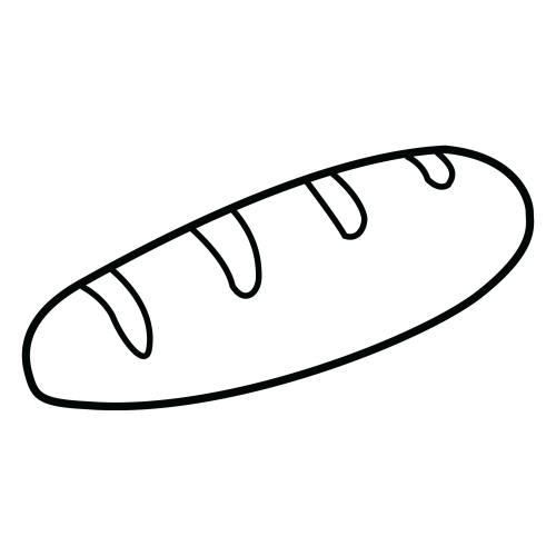 Батон раскраска