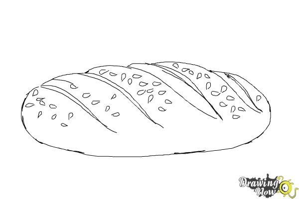 Батон раскраска для детей