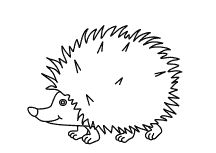 Нарисовать ежика