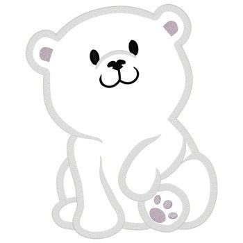 Раскраска белый медведь с медвежонком