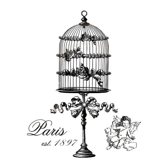 Рисунок для декупажа в стиле Прованс черно белый